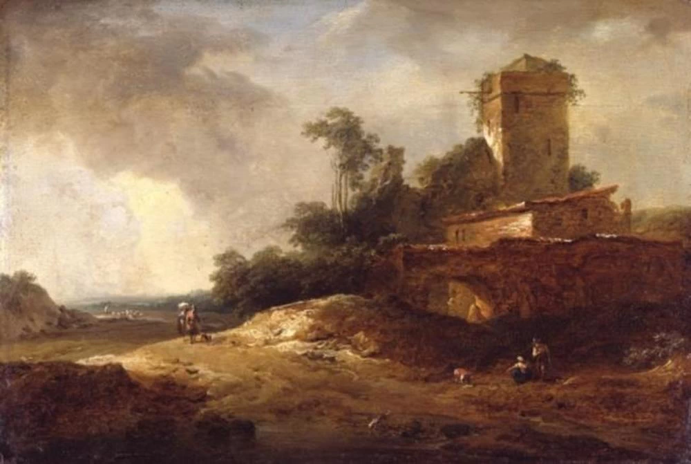 Paesaggio con torre - Gemäldegalerie der Staatlichen Museen zu Berlin